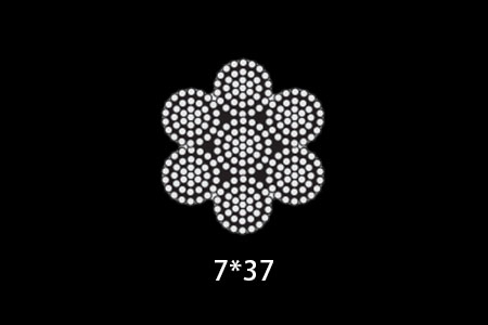 7*37 High Tensile Strength Stainless Steel Wire Rope 304/316
